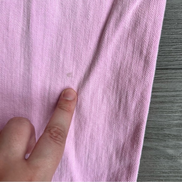 Lily Pulitzer Worth Straight Jeans in Light Pink Mid Rise Size 8 - Picture 8 of 8